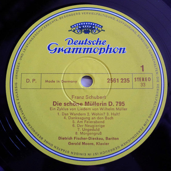 Franz Schubert, Dietrich Fischer-Dieskau, Gerald Moore – Lieder Volume 3 - Die Schöne Müllerin • Winterreise • Schwanengesang (4xLP) LP vinyl record, image 3 of 10
