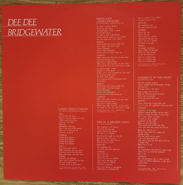 Dee Dee Bridgewater – Dee Dee Bridgewater LP vinyl record, image 3 of 6