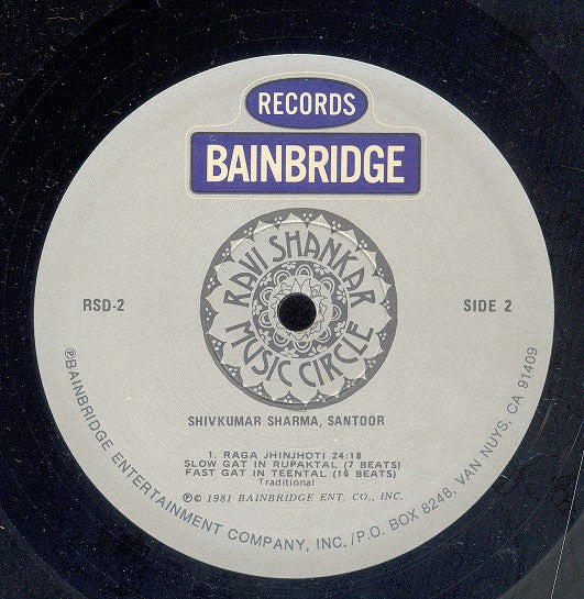 Pandit Shiv Kumar Sharma – Shivkumar Plays Santoor With Alla Rakha On Tabla LP vinyl record, image 4 of 4