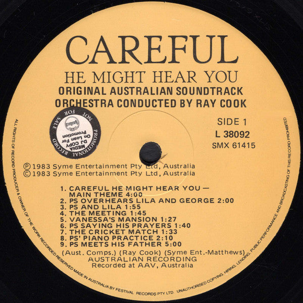 Ray Cook – Careful He Might Hear You (Original Australian Soundtrack) LP vinyl record, image 3 of 4