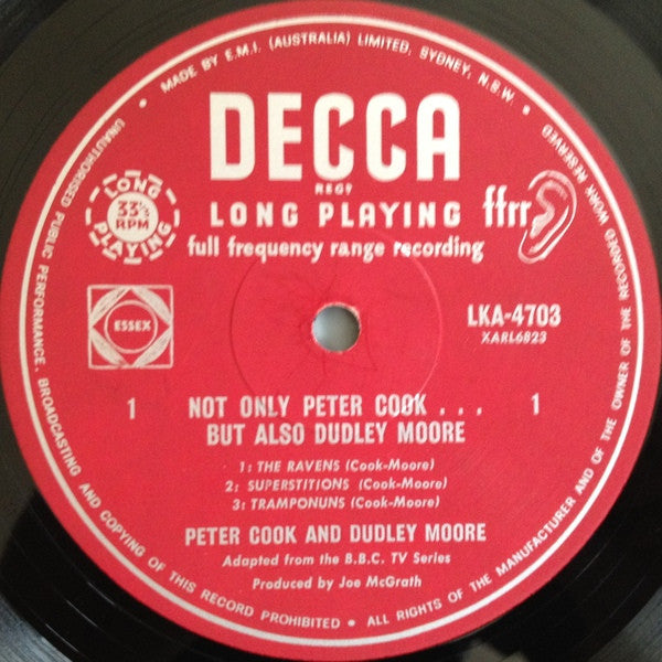 Peter Cook & Dudley Moore – Not Only Peter Cook… But Also Dudley Moore LP vinyl record, image 3 of 4