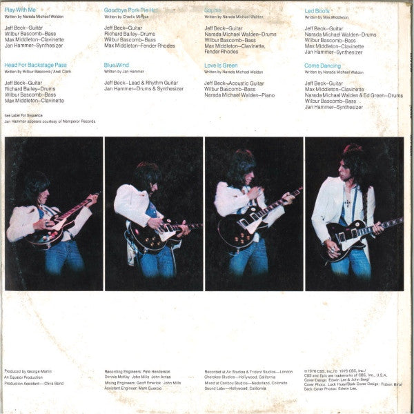 Jeff Beck – Wired LP vinyl record, image 2 of 4