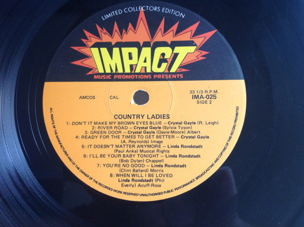 Various – Country Ladies LP vinyl record, image 4 of 4