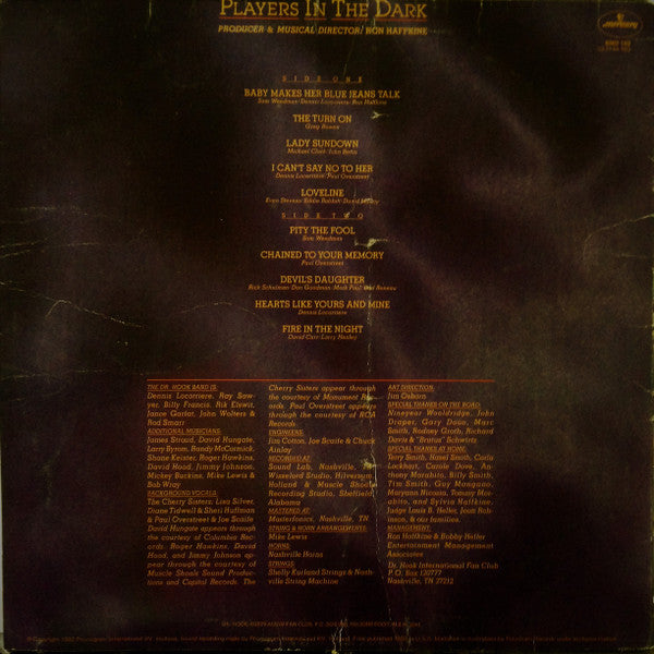 Dr. Hook – Players In The Dark LP vinyl record, image 2 of 5