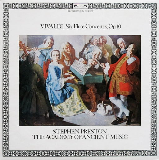 Antonio Vivaldi, Stephen Preston, The Academy Of Ancient Music – Six Flute Concertos, Op. 10 LP vinyl record, image 1 of 8