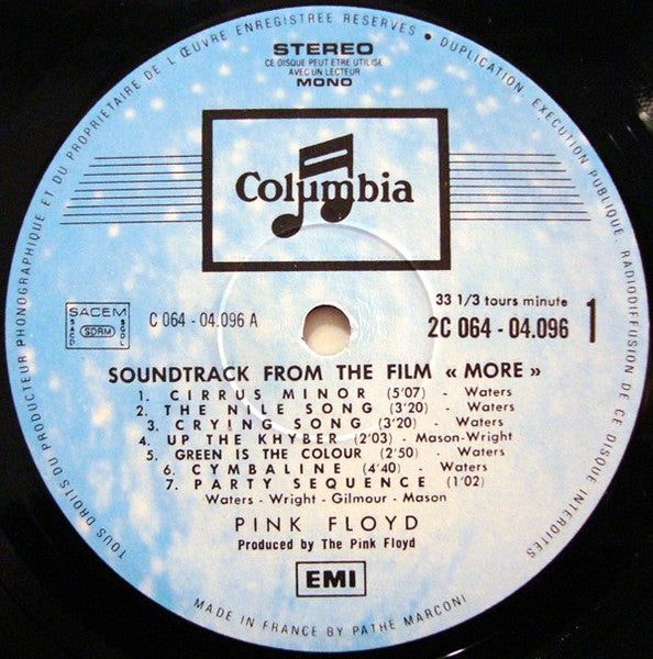 Pink Floyd – Soundtrack From The Film "More" LP vinyl record, image 4 of 5