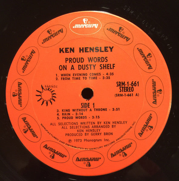 Ken Hensley – Proud Words On A Dusty Shelf LP vinyl record, image 6 of 9