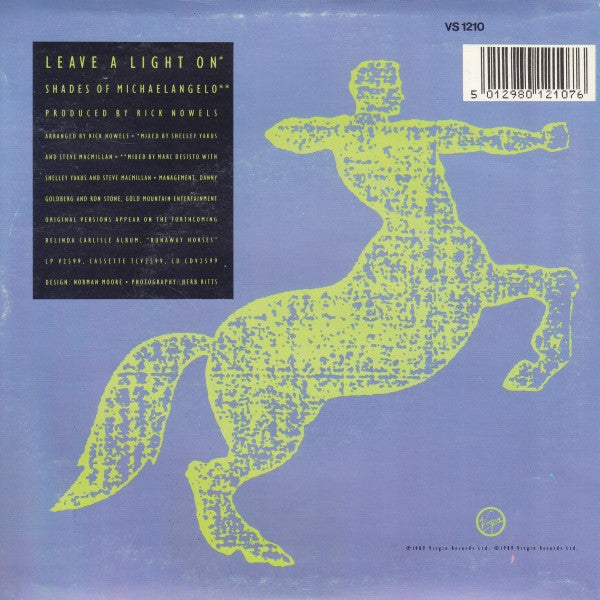 Belinda Carlisle – Leave A Light On 7" vinyl record, image 3 of 5