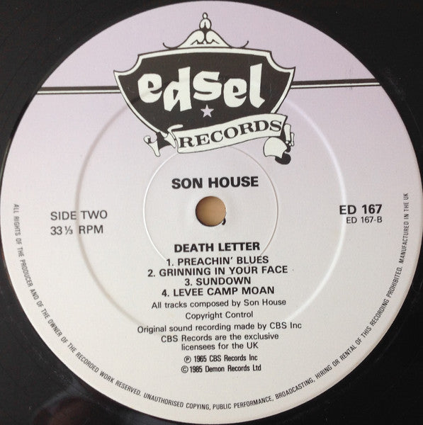 Son House – Death Letter LP vinyl record, image 4 of 4