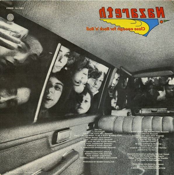 Nazareth – Close Enough For Rock 'N' Roll LP vinyl record, image 2 of 8