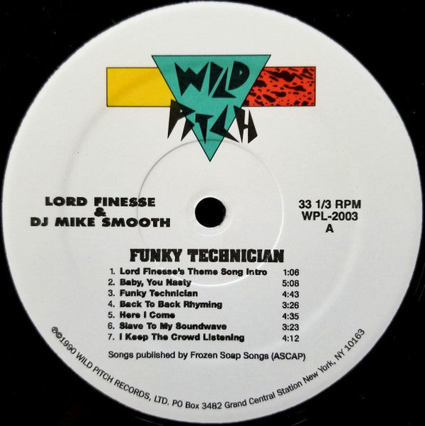 Lord Finesse, DJ Mike Smooth – Funky Technician LP vinyl record, image 3 of 4