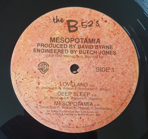 The B-52's – Mesopotamia LP vinyl record, image 3 of 5