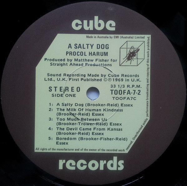 Procol Harum – A Whiter Shade Of Pale / A Salty Dog LP vinyl record, image 8 of 9