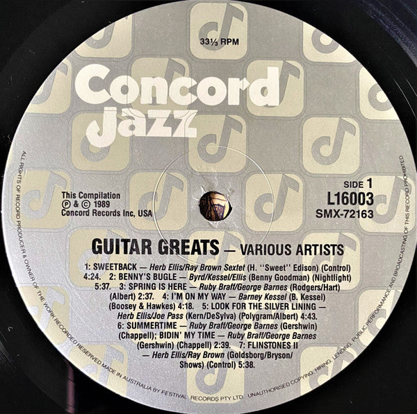 Various – Guitar Greats LP vinyl record, image 3 of 4