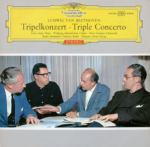 Ludwig van Beethoven, Géza Anda, Wolfgang Schneiderhan, Pierre Fournier, Radio-Symphonie-Orchester Berlin, Ferenc Fricsay – Tripelkonzert = Triple Concerto LP vinyl record, image 1 of 5