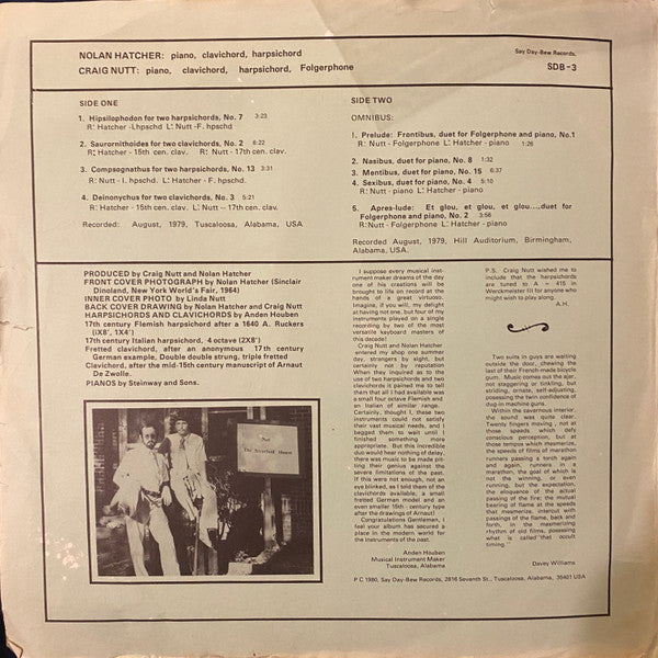 Nolan Hatcher, Craig Nutt – Dinosaur Time LP vinyl record, image 3 of 7