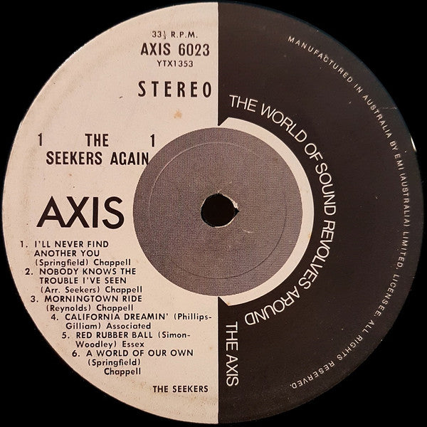 The Seekers – The Seekers Again LP vinyl record, image 3 of 8