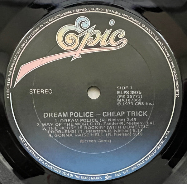 Cheap Trick – Dream Police LP vinyl record, image 5 of 8