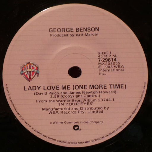 George Benson – Lady Love Me 7" vinyl record