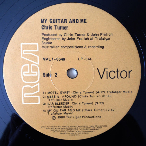 Chris Turner – My Guitar And Me LP vinyl record, image 4 of 4
