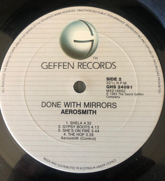 Aerosmith – Done With Mirrors LP vinyl record, image 6 of 6
