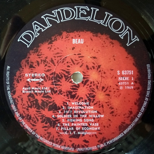 Beau – Beau LP vinyl record, image 3 of 4