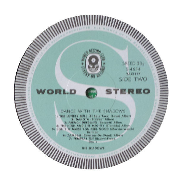 The Shadows – Dance With The Shadows LP vinyl record, image 4 of 4