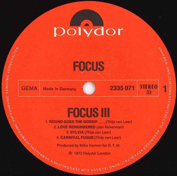 Focus – Focus 3 (2xLP) LP vinyl record, image 5 of 8