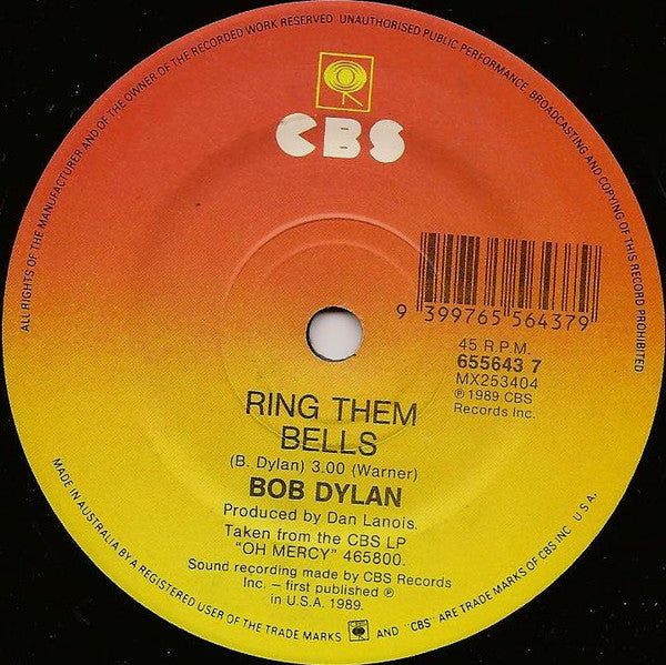 Bob Dylan – Political World 7" vinyl record, image 2 of 3