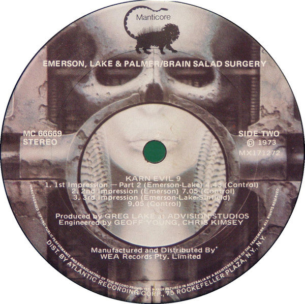 Emerson, Lake & Palmer – Brain Salad Surgery LP vinyl record, image 3 of 7