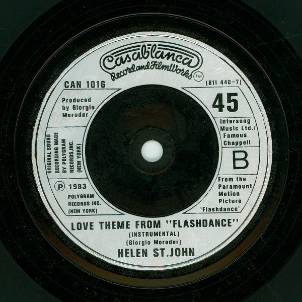 Irene Cara – Flashdance.....What A Feeling 7" vinyl record, image 4 of 4