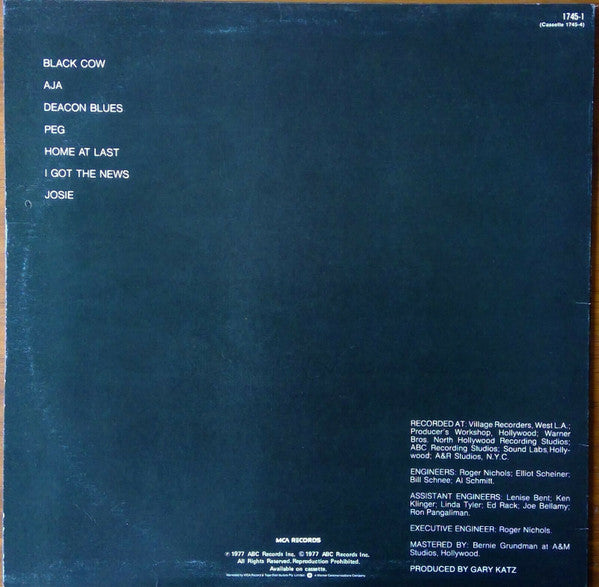 Steely Dan – Aja LP vinyl record, image 2 of 4