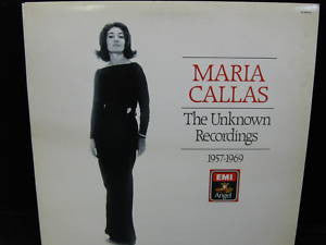 Maria Callas – The Unknown Recordings, 1957-1969 LP vinyl record