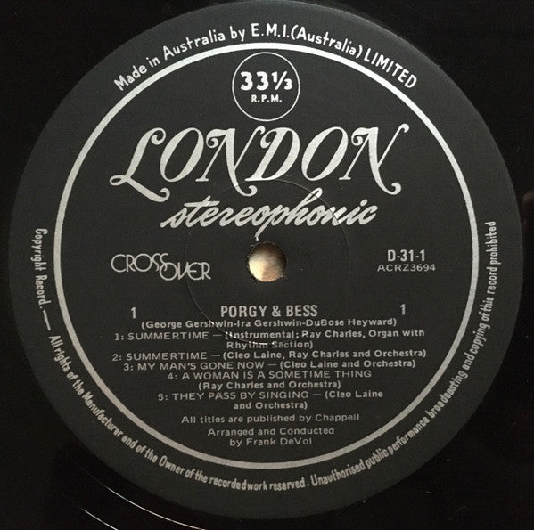 Ray Charles, Cleo Laine – Porgy & Bess (2xLP) LP vinyl record, image 7 of 10