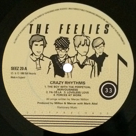 The Feelies – Crazy Rhythms LP vinyl record, image 3 of 8
