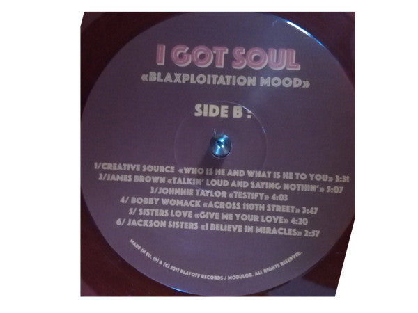 Various – I Got Soul "Blaxploitation Mood" LP vinyl record, image 4 of 4