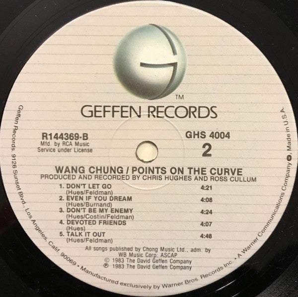 Wang Chung – Points On The Curve LP vinyl record, image 4 of 6