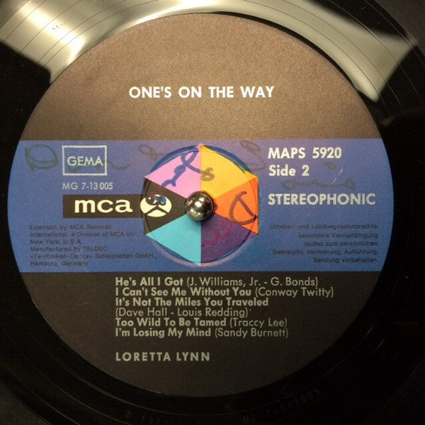 Loretta Lynn – One's On The Way LP vinyl record, image 4 of 4