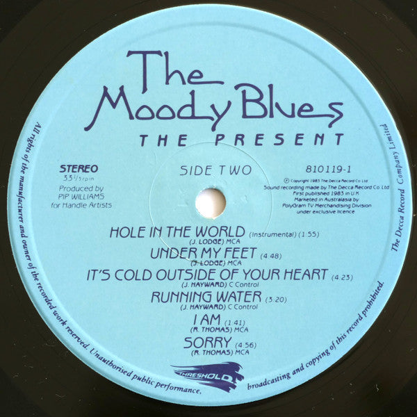 The Moody Blues – The Present LP vinyl record, image 5 of 5