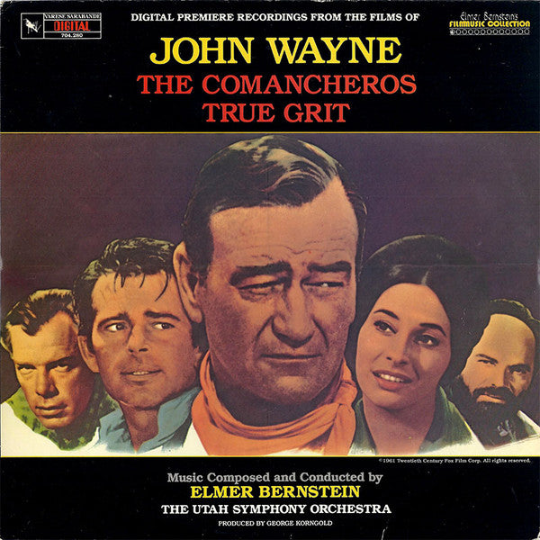 Elmer Bernstein – The Films Of John Wayne: The Comancheros / True Grit LP vinyl record, image 1 of 4
