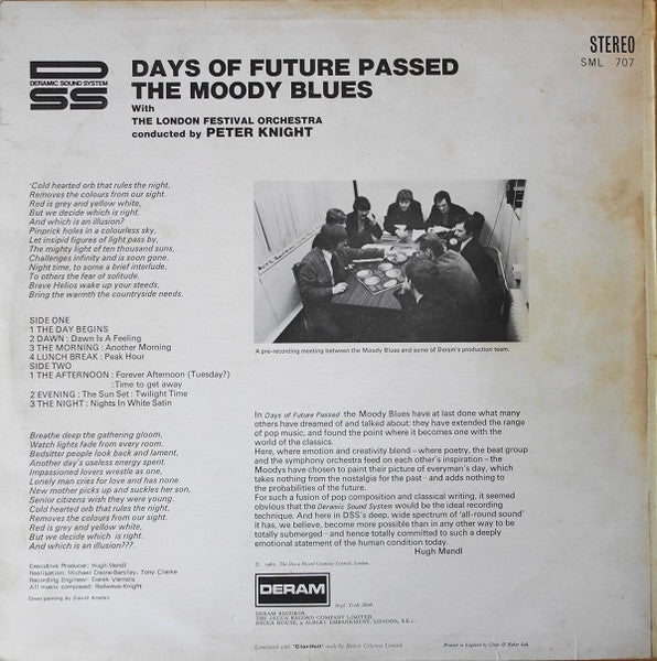 The Moody Blues – Days Of Future Passed LP vinyl record, image 2 of 4
