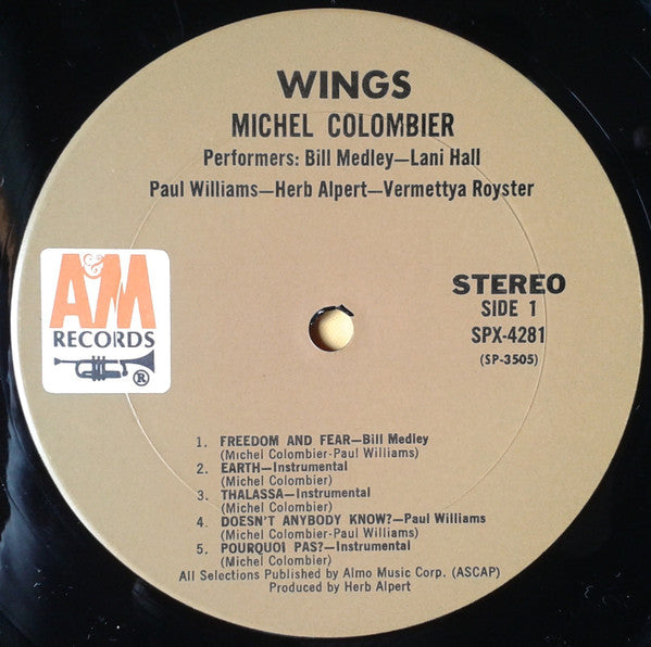 Michel Colombier – Wings LP vinyl record, image 5 of 8