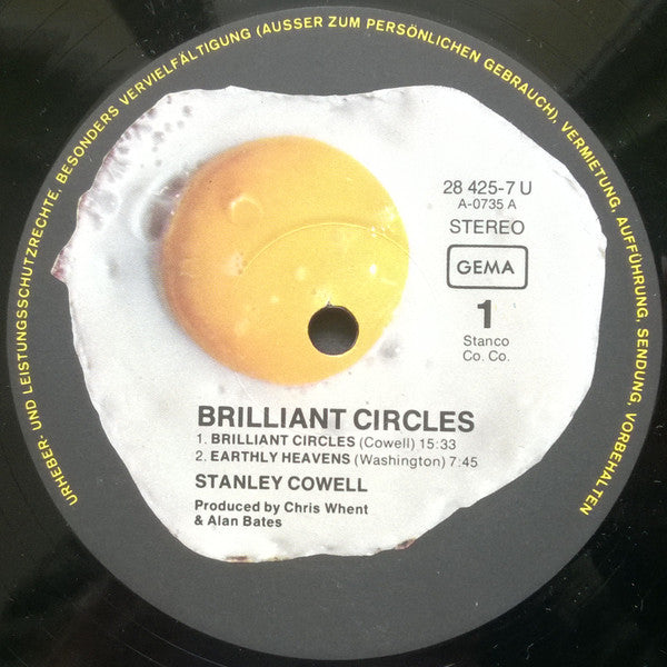 Stanley Cowell – Brilliant Circles LP vinyl record, image 6 of 7