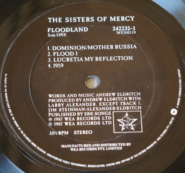 The Sisters Of Mercy – Floodland LP vinyl record, image 2 of 3
