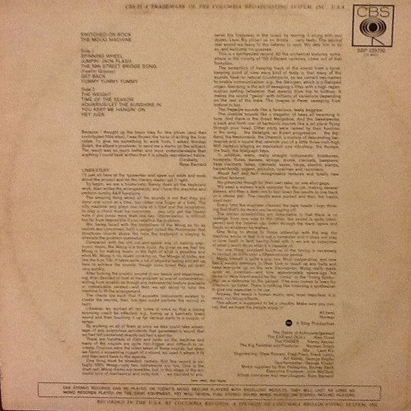 The Moog Machine – Switched-On Rock LP vinyl record, image 2 of 4