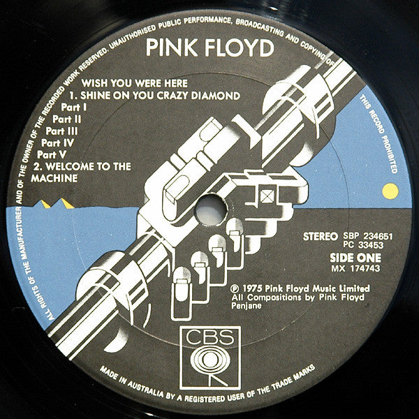 Pink Floyd – Wish You Were Here LP vinyl record, image 4 of 10