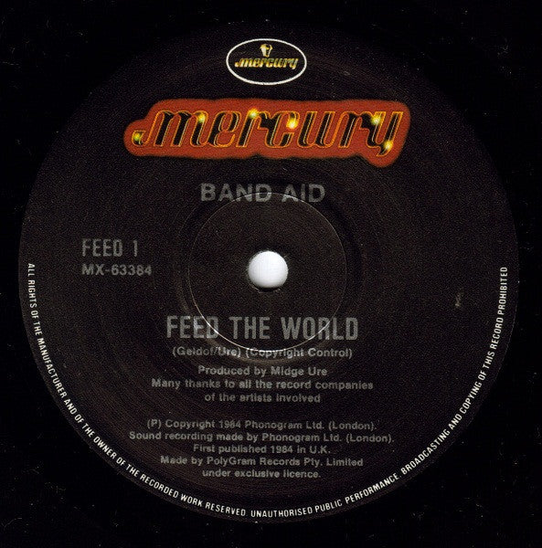 Band Aid – Do They Know It's Christmas? 7" vinyl record, image 4 of 4