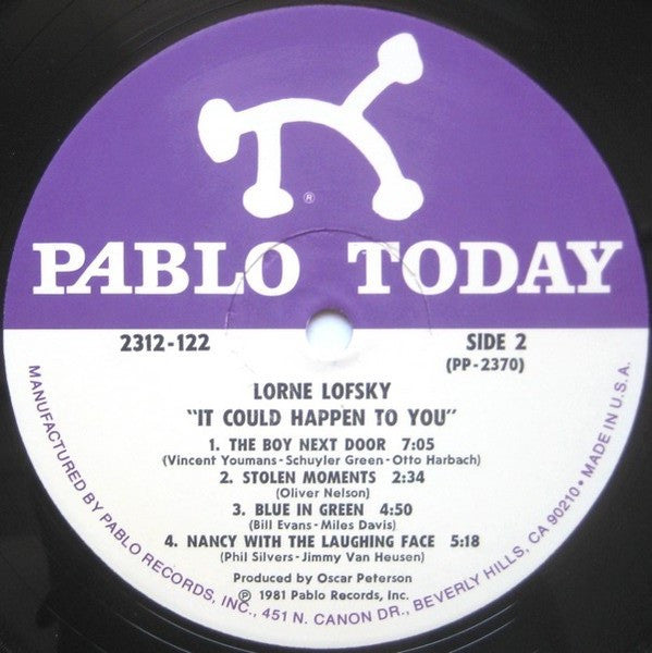 Lorne Lofsky – It Could Happen To You LP vinyl record, image 4 of 4