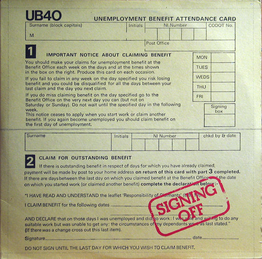 UB40 – Signing Off