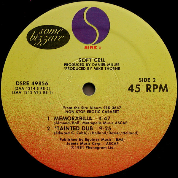 Soft Cell – Tainted Love / Where Did Our Love Go 12" vinyl record, image 6 of 6